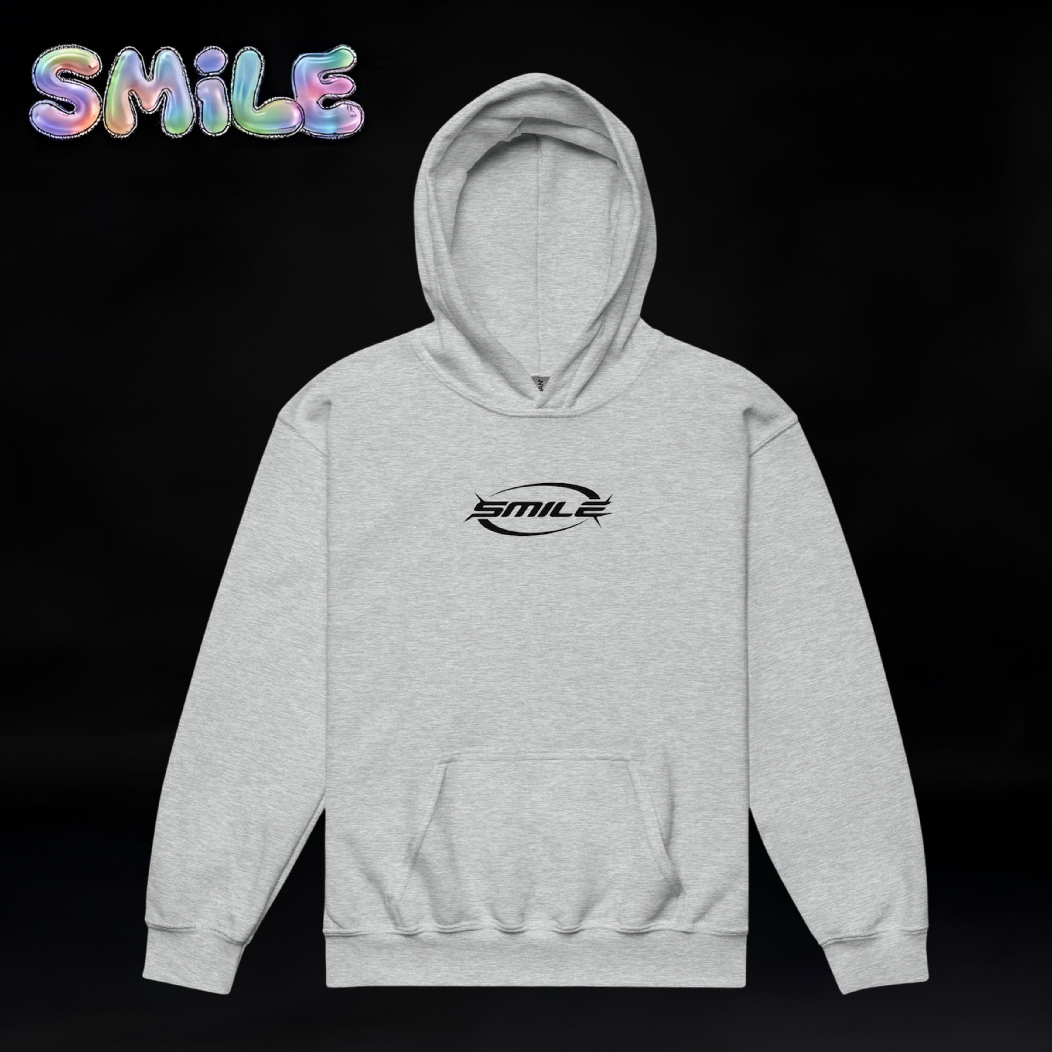 Boys & Girls Smile Teens Pullover Hoodie White Colors