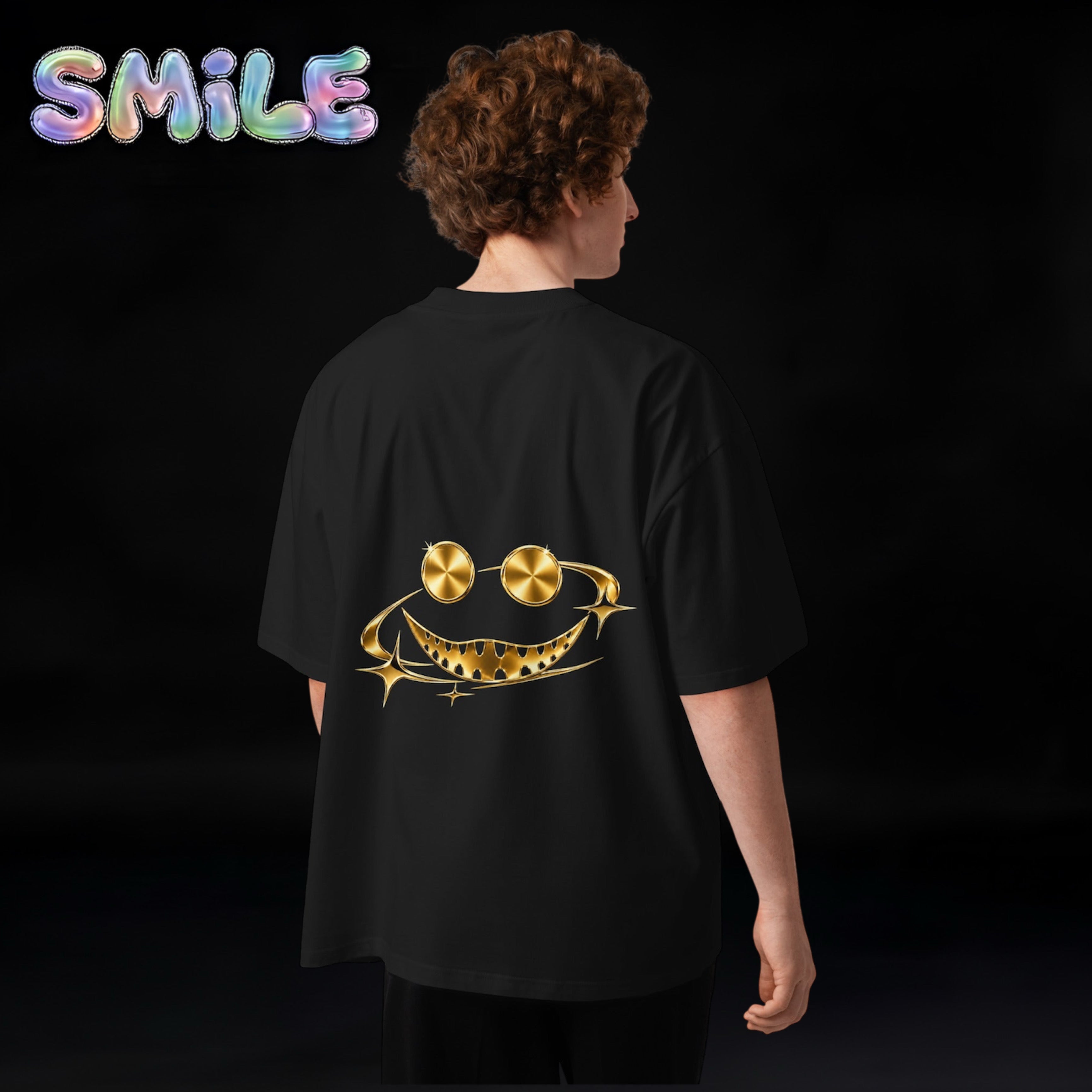 Unisex Adult Smile T-Shirt (Special) Gold