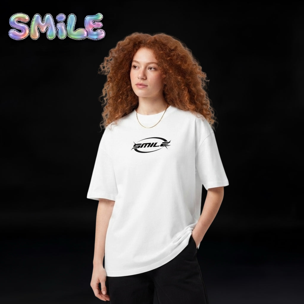 Unisex Adult Smile T-Shirt Male