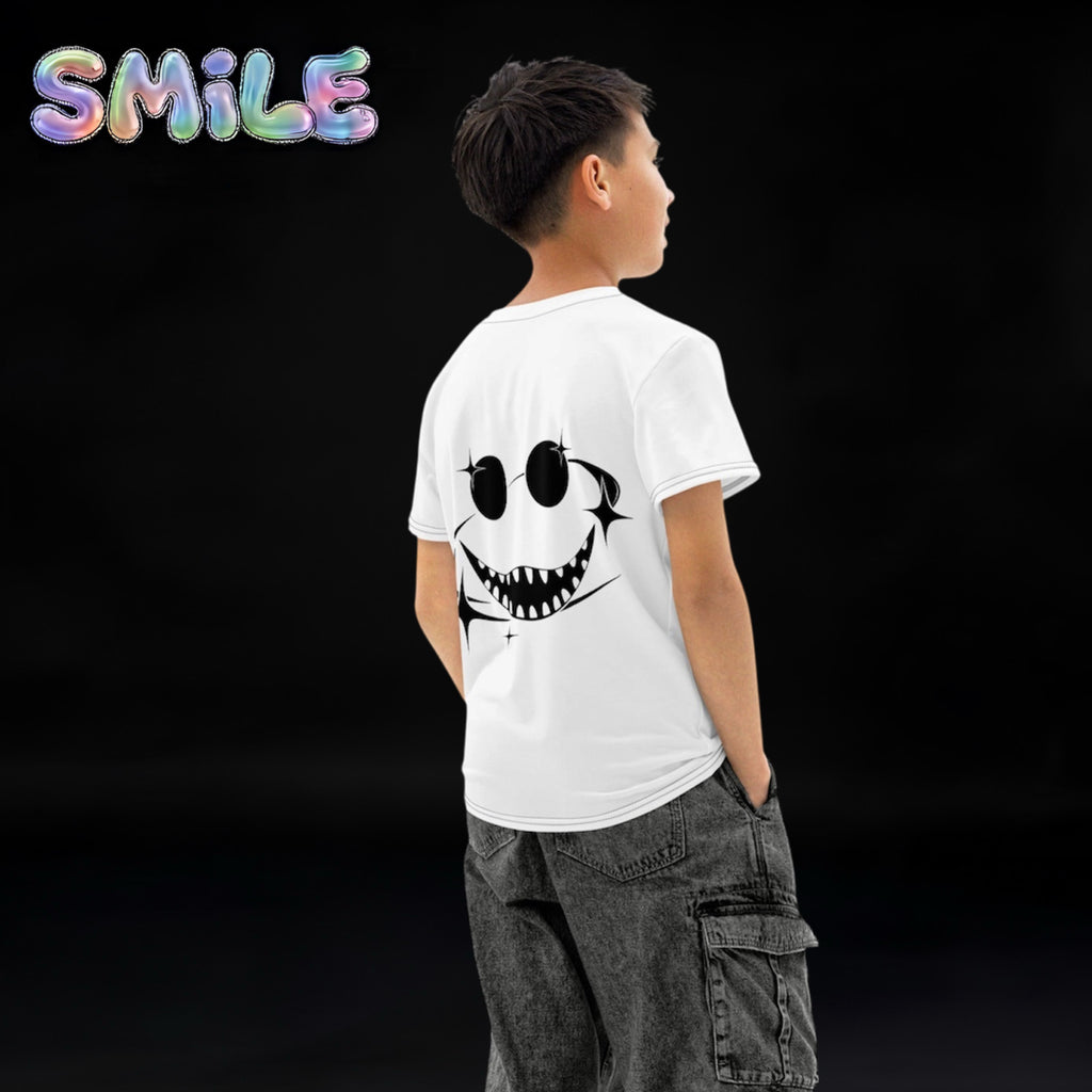 Boys & Girls Smile Teens T-Shirt White