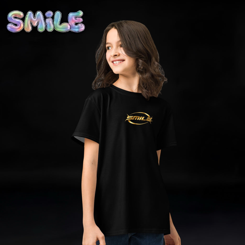 Boys & Girls Smile Teens T-Shirt (Special) Gold