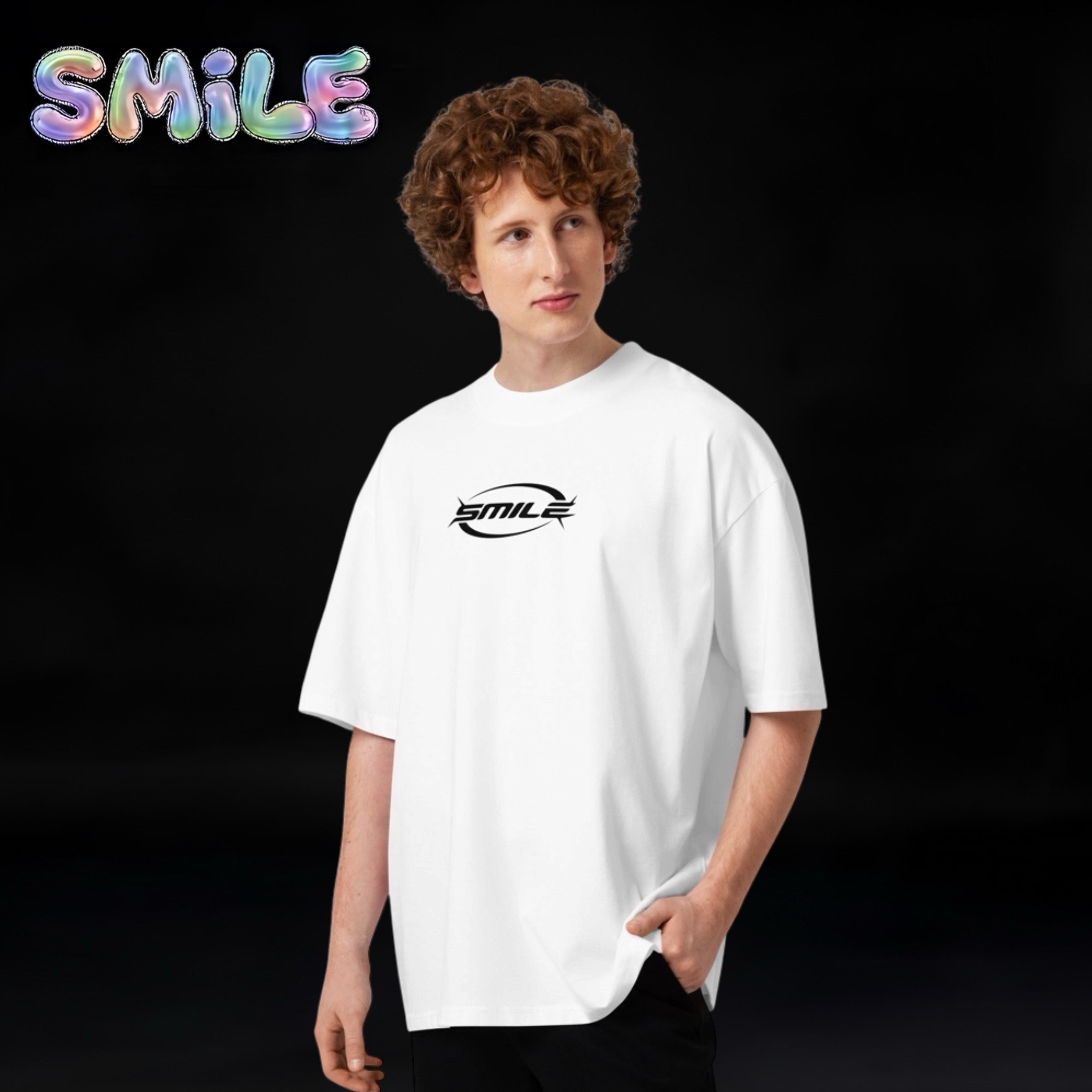 Unisex Adult Smile T-Shirt Male