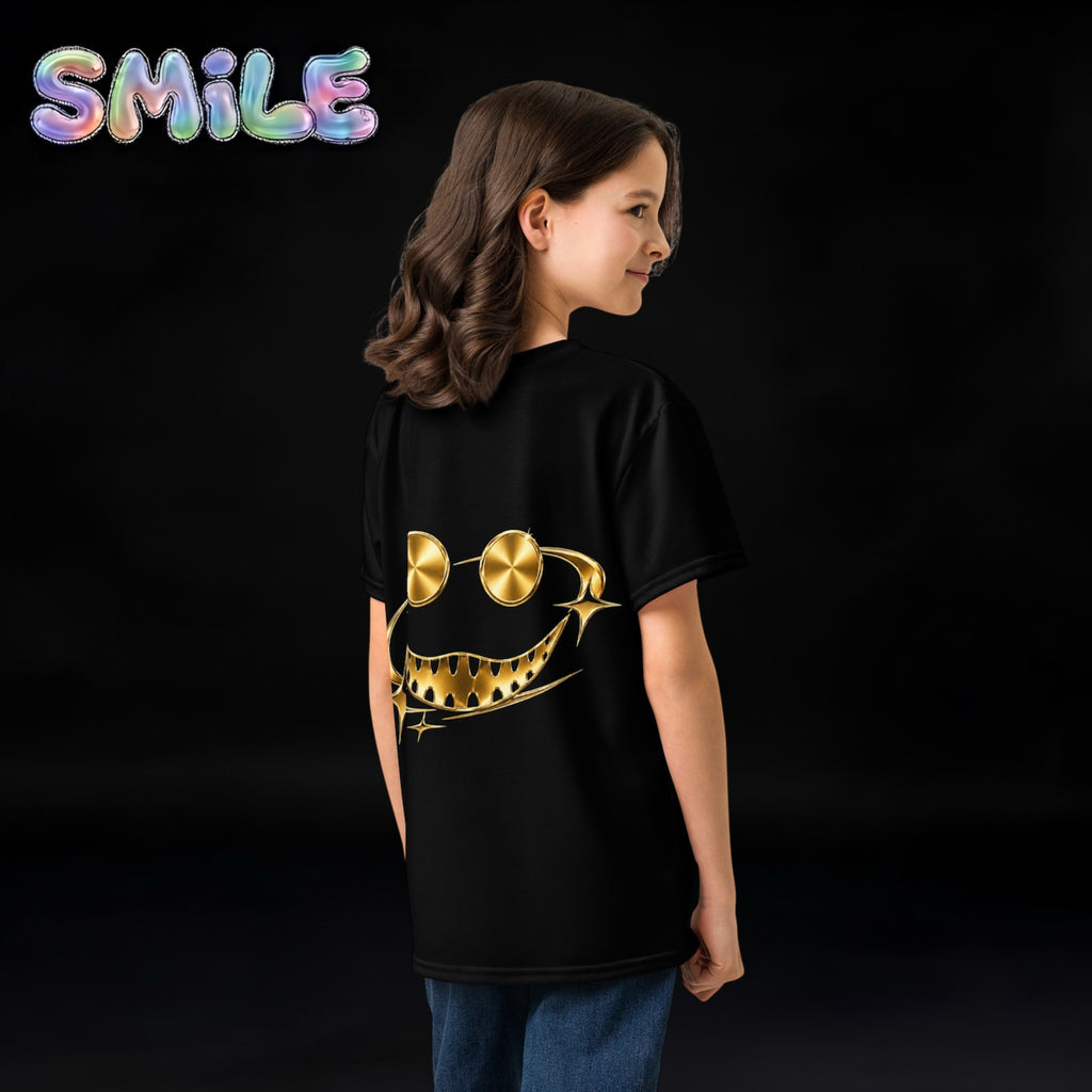 Boys & Girls Smile Teens T-Shirt (Special) Gold