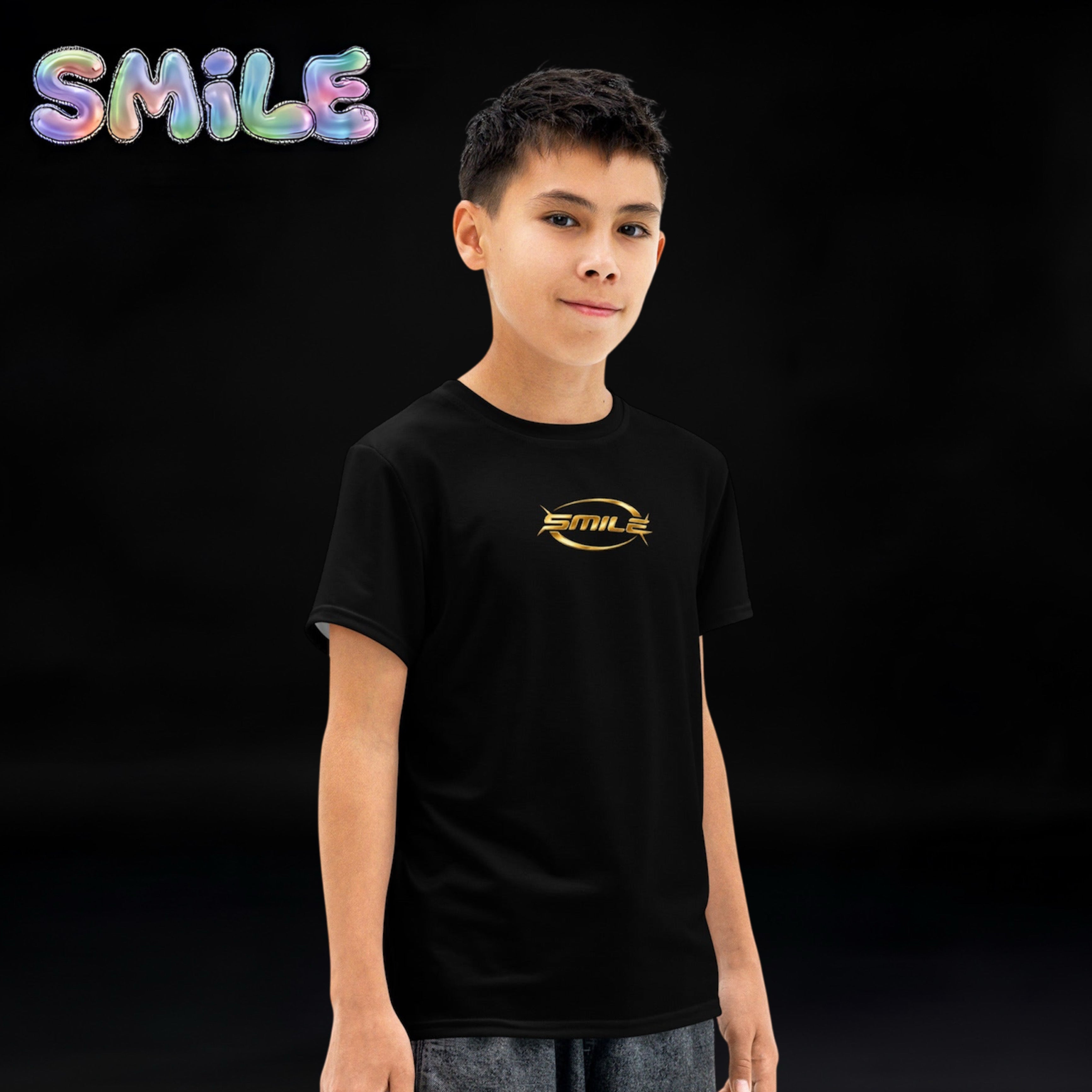 Boys & Girls Smile Teens T-Shirt (Special) Gold