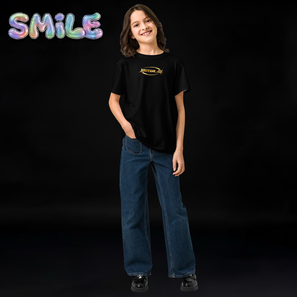 Boys & Girls Smile Teens T-Shirt (Special) Gold