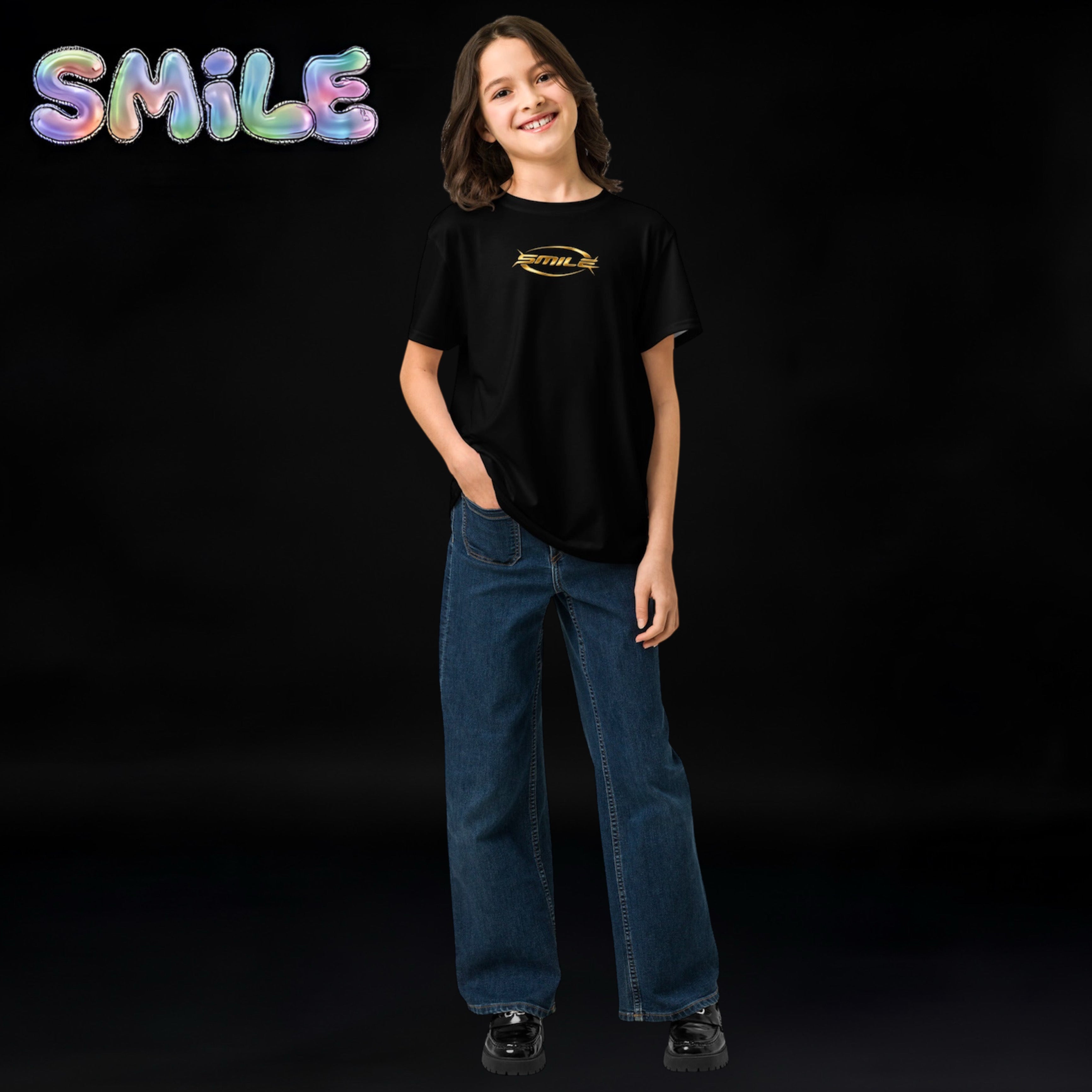 Boys & Girls Smile Teens T-Shirt (Special) Gold