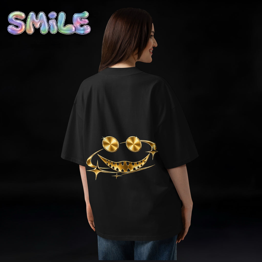 Unisex Adult Smile T-Shirt (Special) Gold