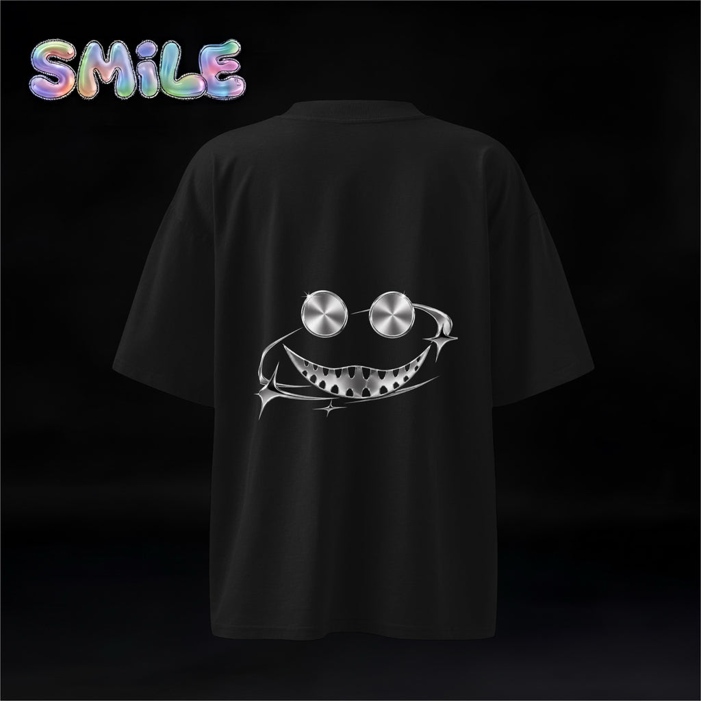 Unisex Adult Smile T-Shirt (Special) Silver