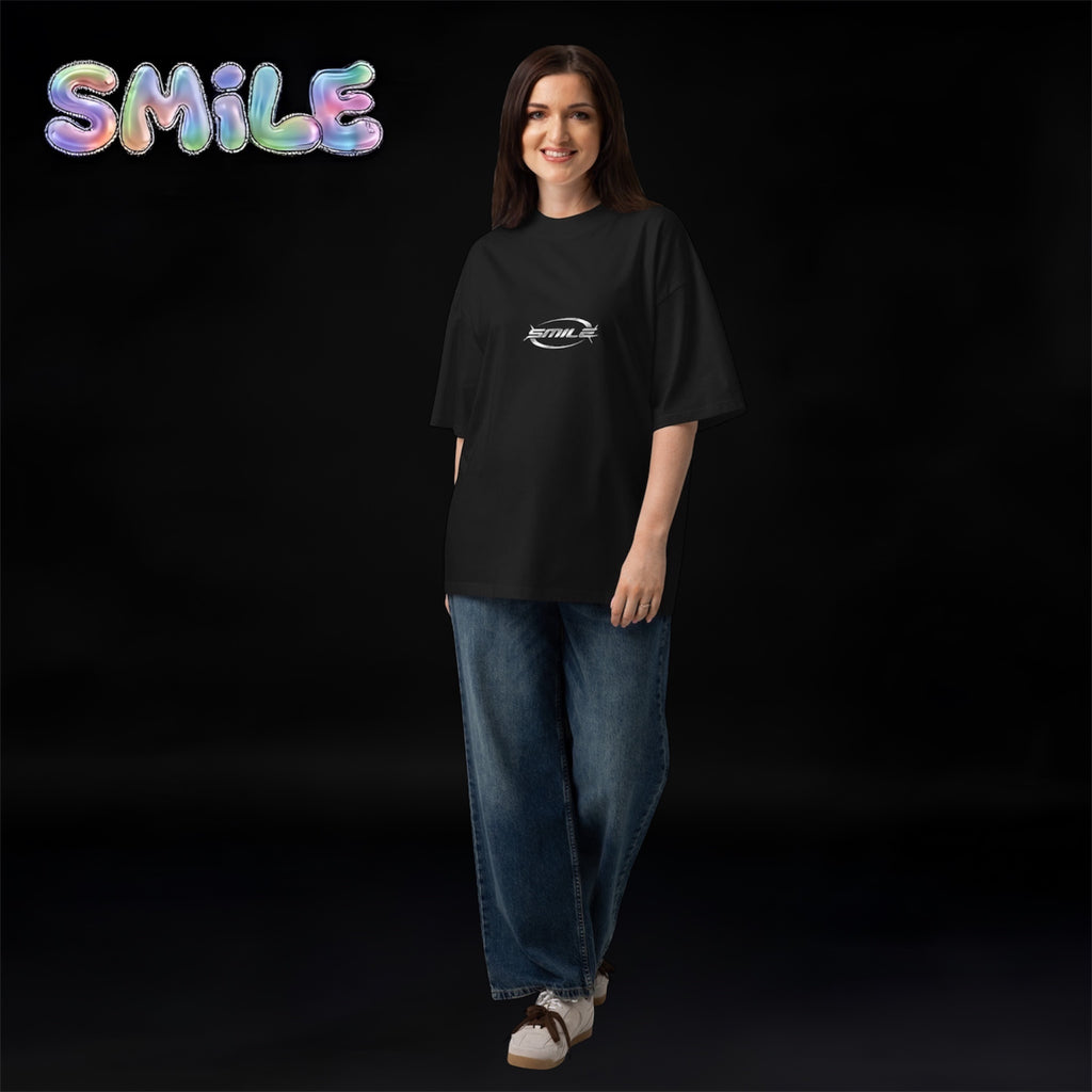 Unisex Adult Smile T-Shirt (Special) Silver
