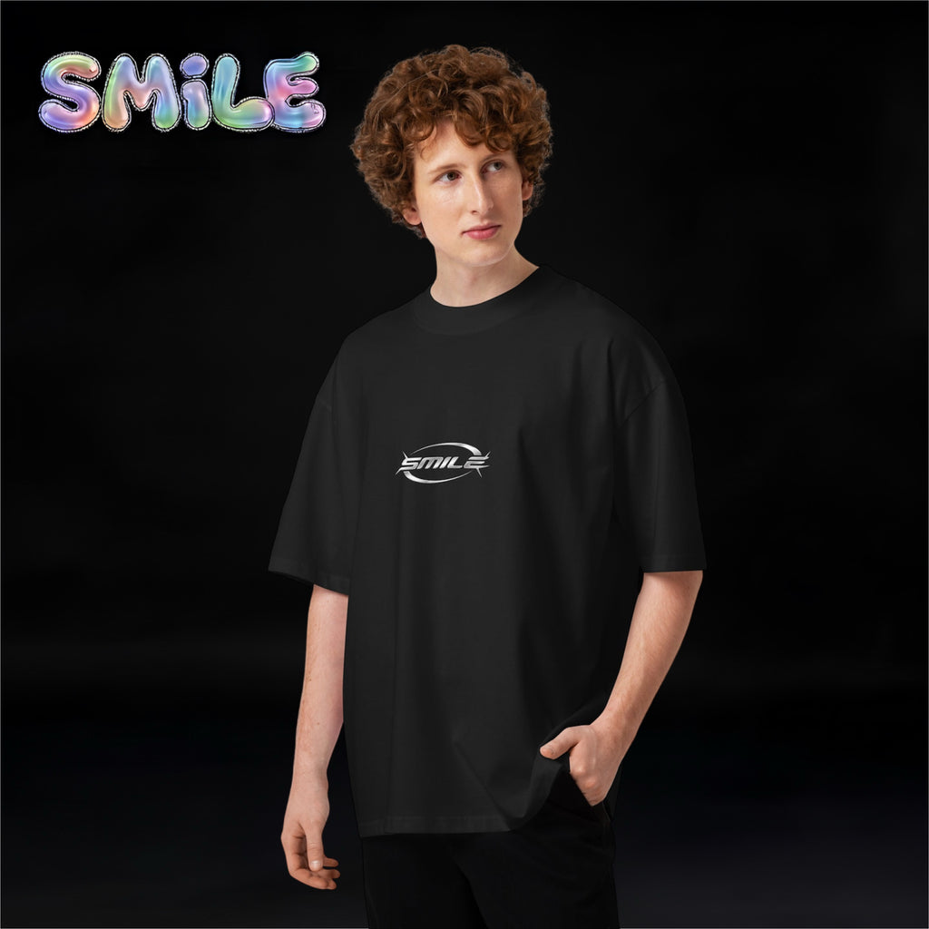 Unisex Adult Smile T-Shirt (Special) Silver