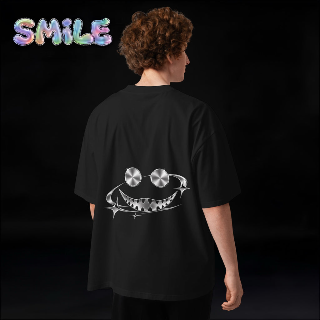 Unisex Adult Smile T-Shirt (Special) Silver