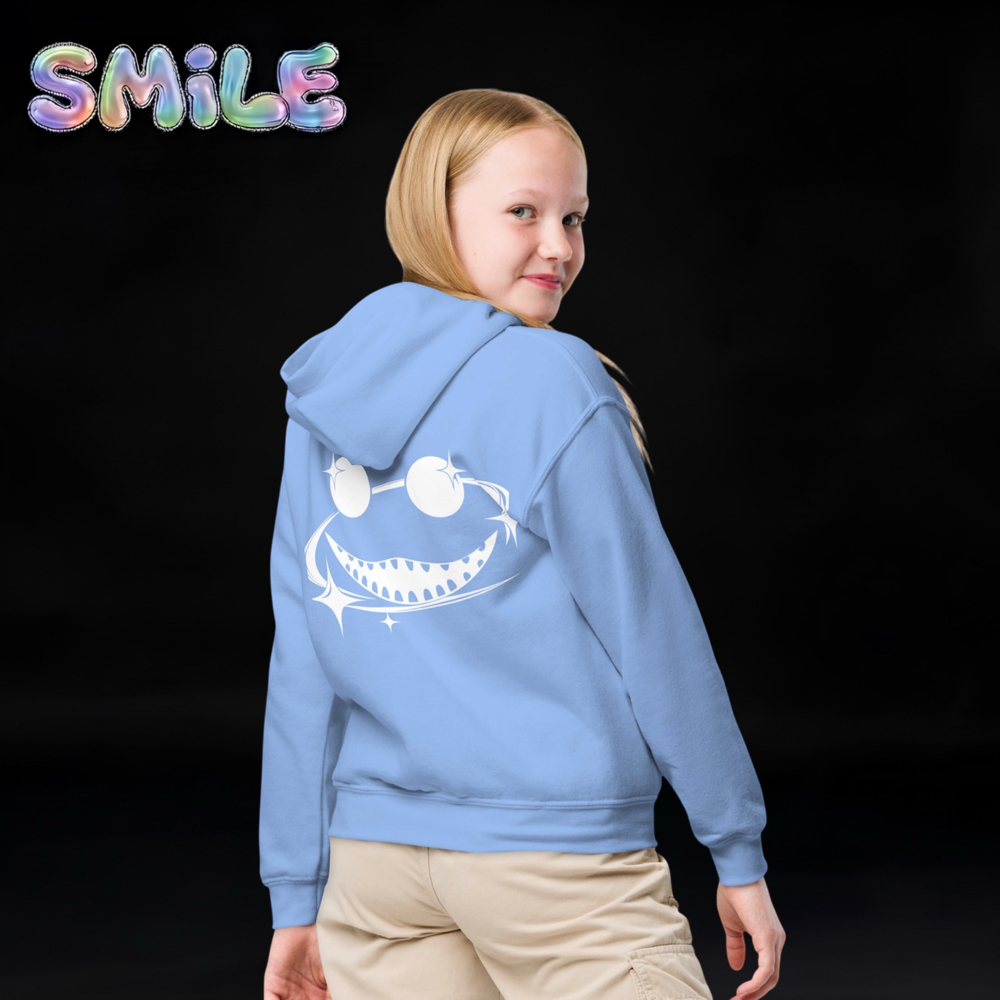 Boys & Girls Smile Teens Pullover Hoodie Colors